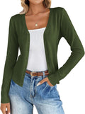 Womens Lightweight Long Sleeve Cardigan Button Up Sweaters