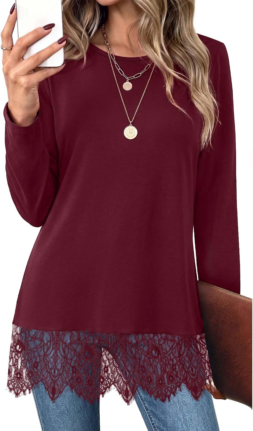 Long sleeve shirts. teacher outfits. womens tops dressy casual. lace tops for women