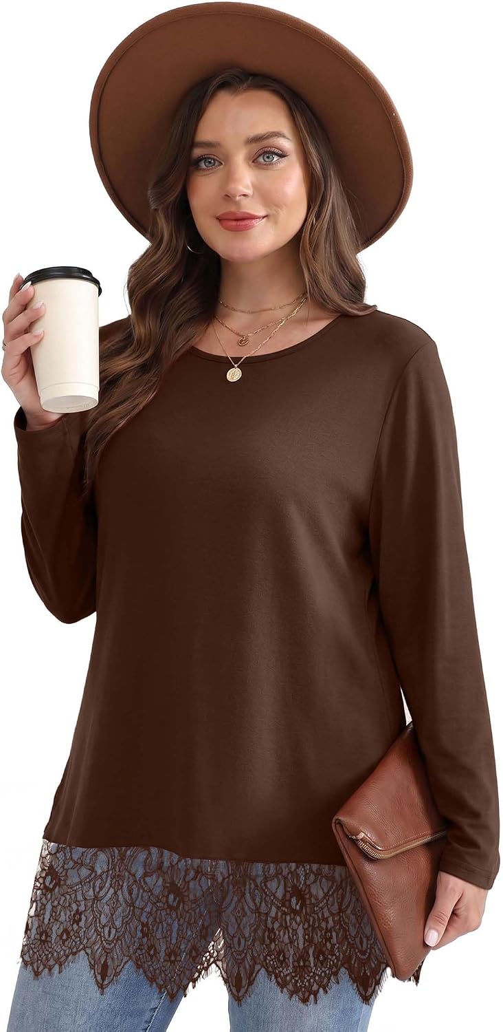 Long sleeve shirts. teacher outfits. womens tops dressy casual. lace tops for women