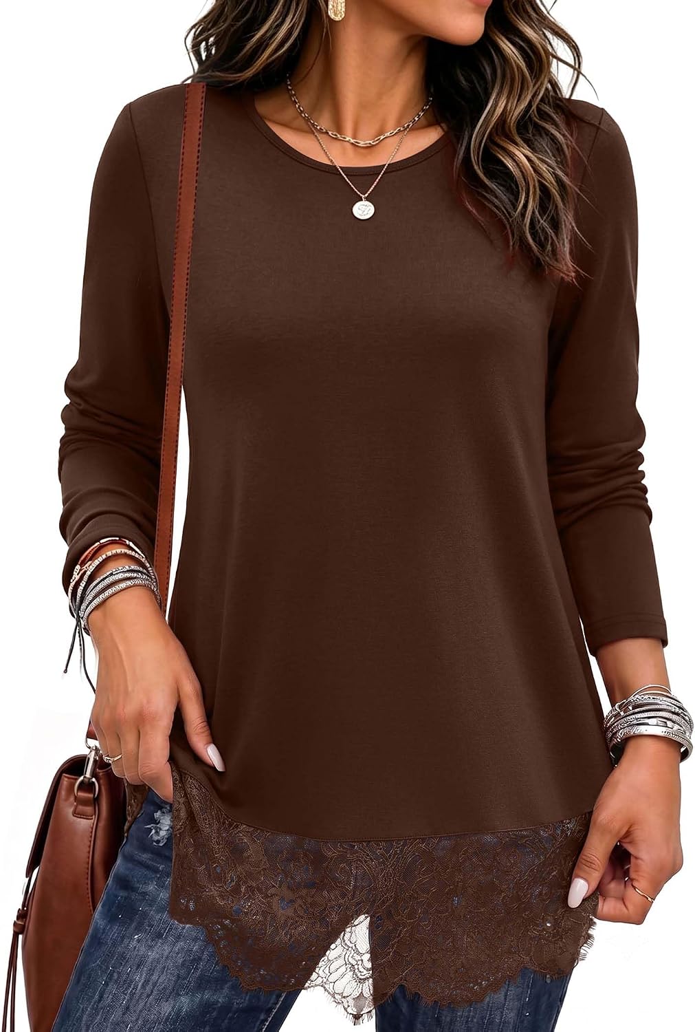 Long sleeve shirts. teacher outfits. womens tops dressy casual. lace tops for women