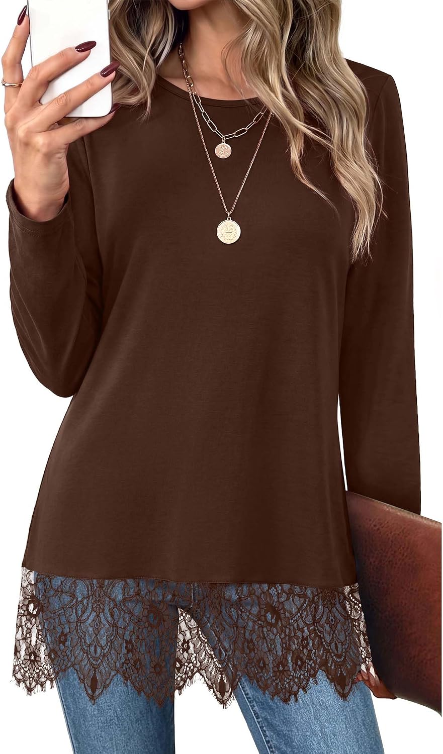Long sleeve shirts. teacher outfits. womens tops dressy casual. lace tops for women