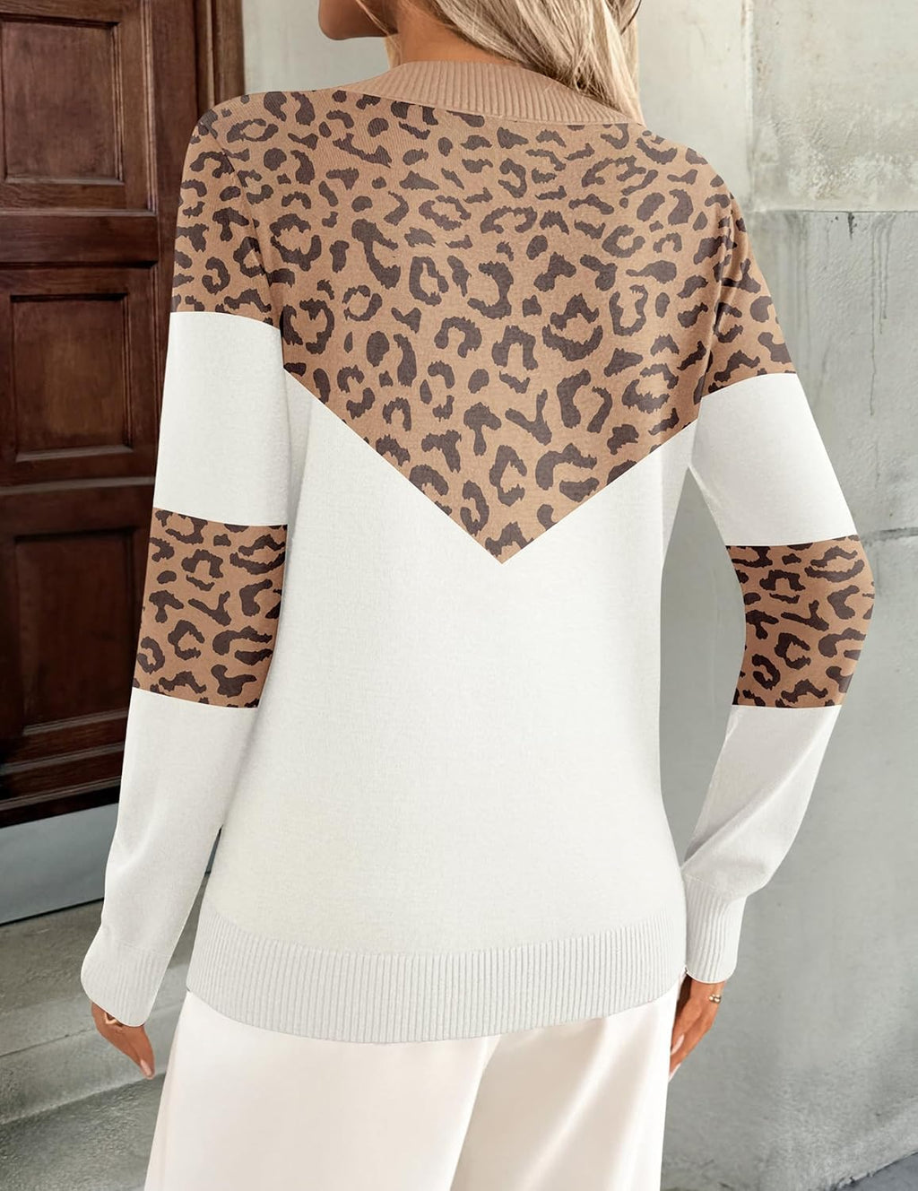 Womens V Neck Sweaters Long Sleeve Tops Lightweight Fall Clothes