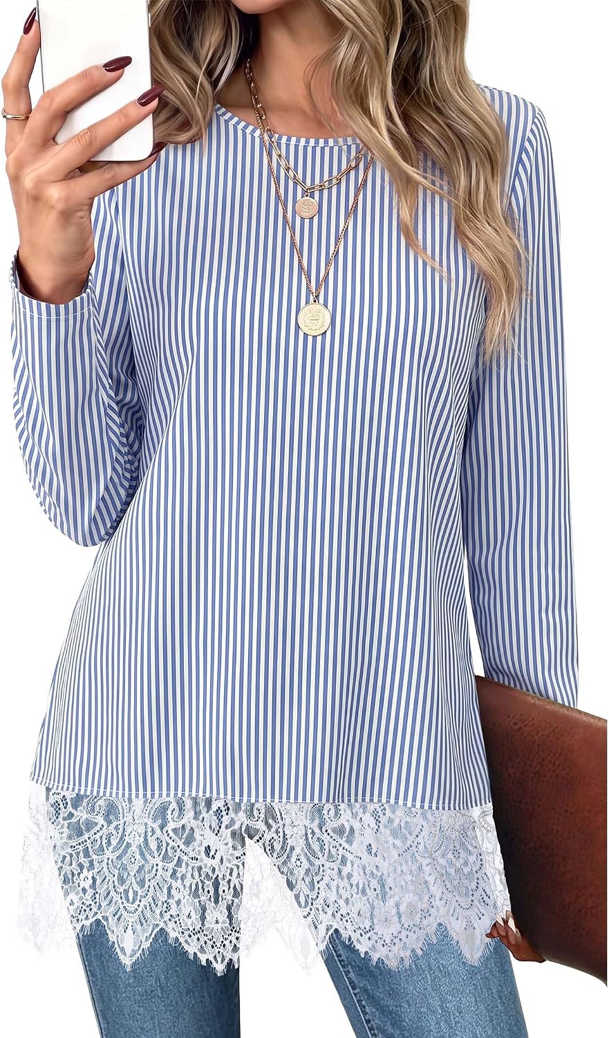 Long sleeve shirts. teacher outfits. womens tops dressy casual. lace tops for women